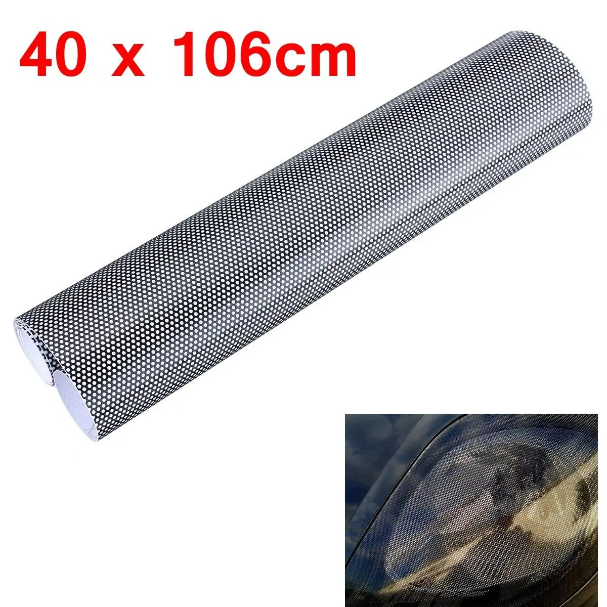106x40 см тонированная перфорированная сетчатая пленка Fly Eye для автомобильных окон