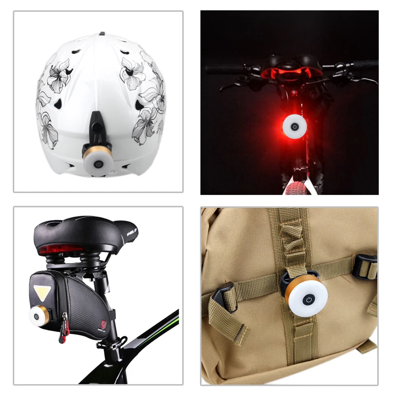 

Bicycle USB Tail Light Rechargeable Safety Rear Lamp Flash Modes Night Riding Warning Cycling Torch
