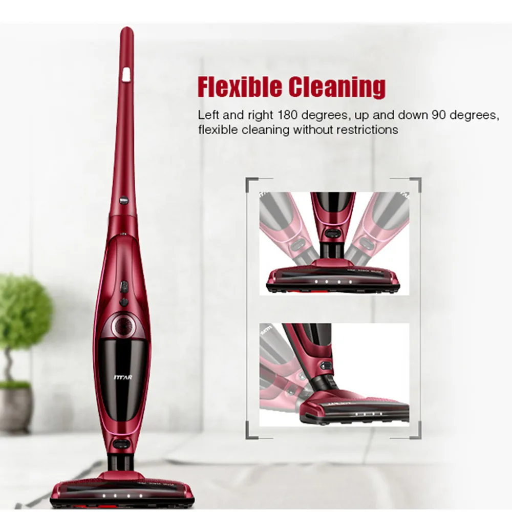 ITTAR 3 In 1 Handheld Wireless Vacuum Cleaner Suction / Sweeping Moping Powerful Strong Aspirator Dust Collector | Бытовая техника