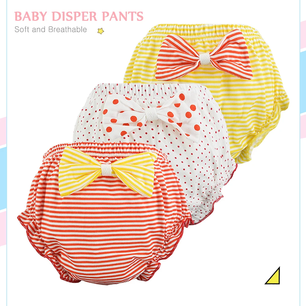 Babies Girls Baby Disper Pants Cotton Children Panty baby girl panties Underpants Newborn For Boys toddler Male Underwear 0-3T | Детская