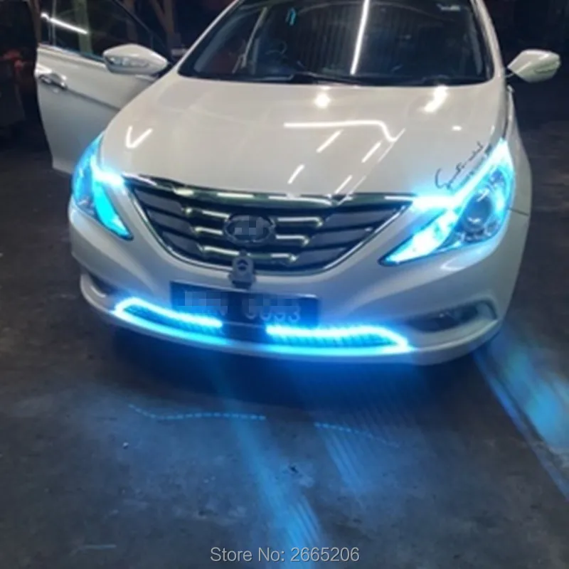 Автомобильные светодиодные ультратонкие дневные ходовые светильник ни световые