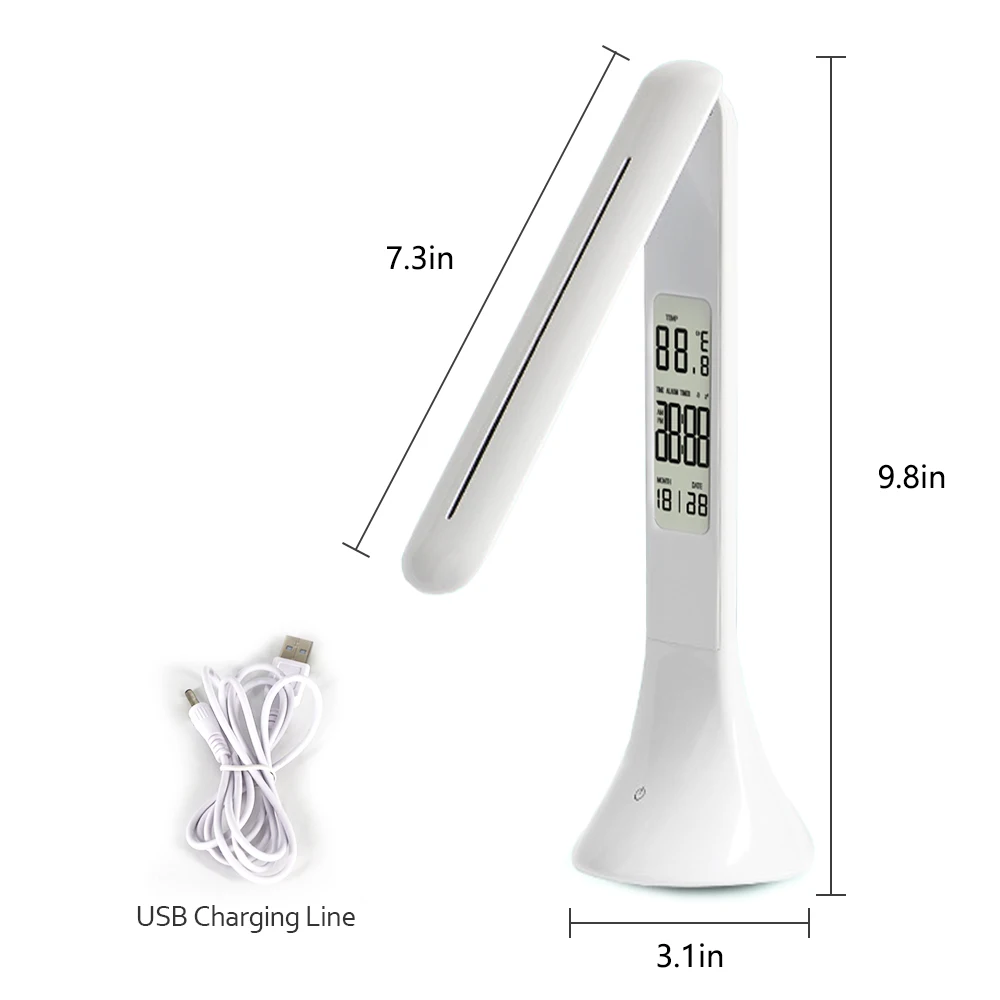 USB Chargeble LED Настольная лампа складная с регулируемой яркостью сенсорная