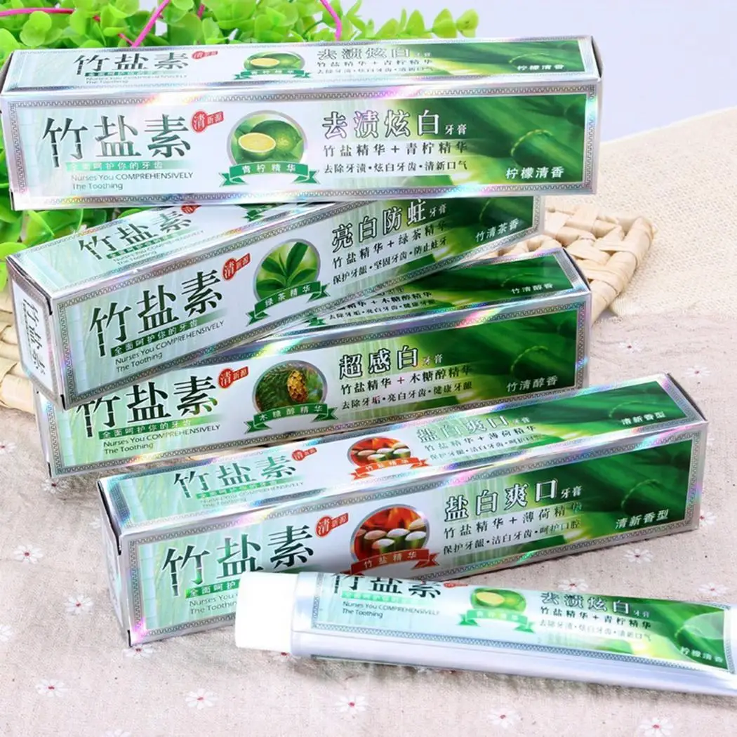 Salt Whitening Bleeding toothpaste Dental Teeth 100g Remover Plaque Tooth flavor Toothpaste Gums Bamboo Anti Fresh | Красота и