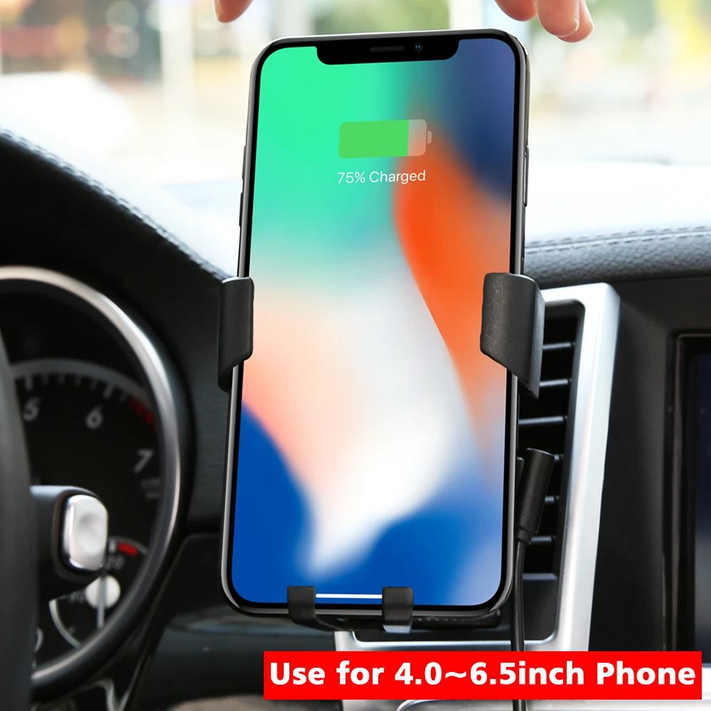 Автомобильное беспроводное зарядное устройство CASEIER для iPhone X XR XS Max Qi быстрая