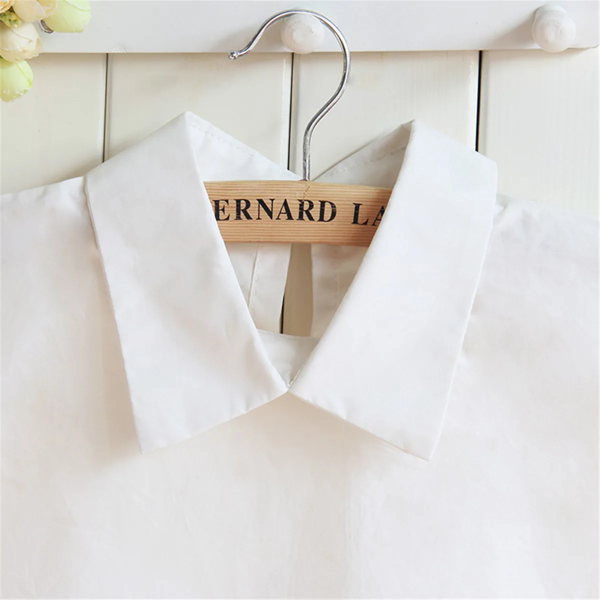 Female Vintage Fake Collar Deatachable Collars Cotton Chiffon White Solid Retro Neckwear Lapel Blouse Top Clothes Accessories |