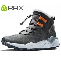 RAX Snow Boots Men Outdoor Sports Sneakers  for Men Women Hiking Boots Waterproof Plush Lining Trekking Boots Anti-slip Toursim