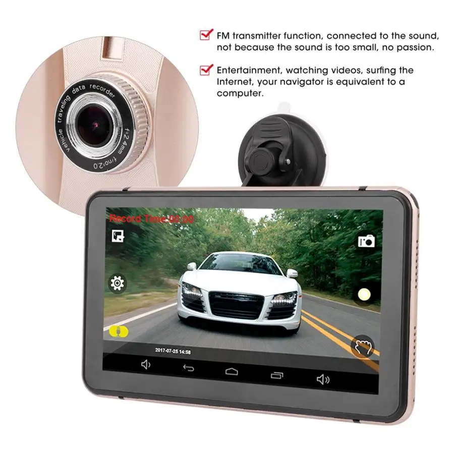 Автомобильный портативный GPS навигатор система карта многофункциональный