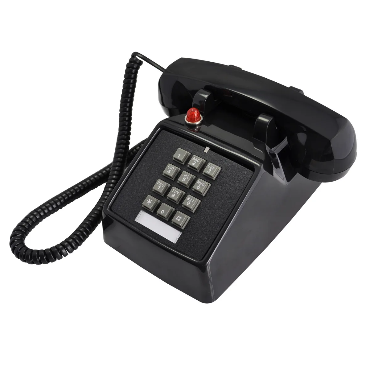 3 Colors Wired Desktop Telephone Vintage Retro Push Button Phone Wired Cored Landline Home Office Hotel Desk Decoration 2019 New