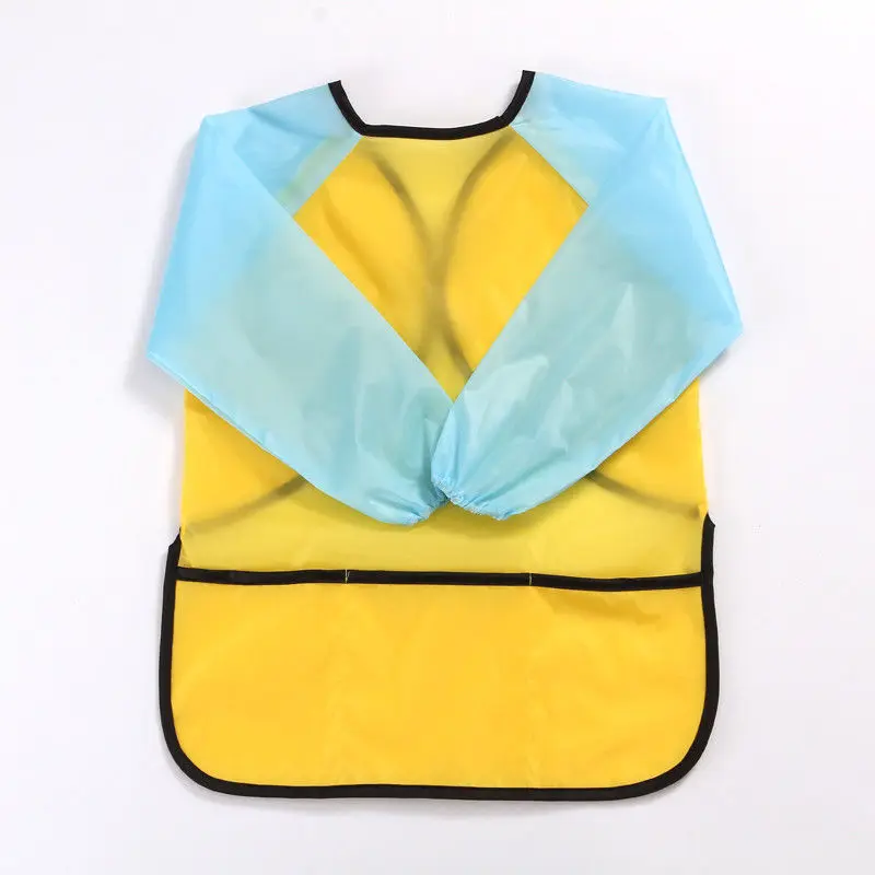 Детский фартук с длинным рукавом водонепроницаемый рисунком для приготовления