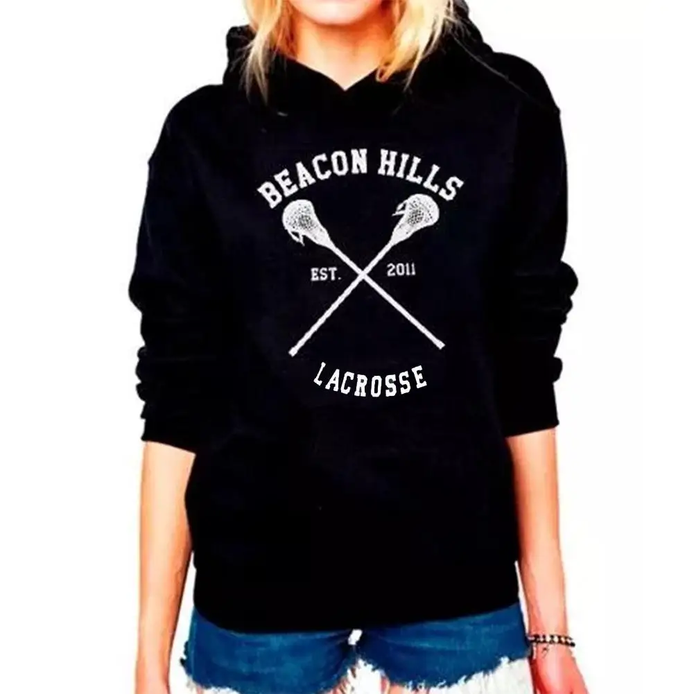 Модные волчонок толстовки Лакросс beacon Hills stiles stilinski с капюшоном для девочек и