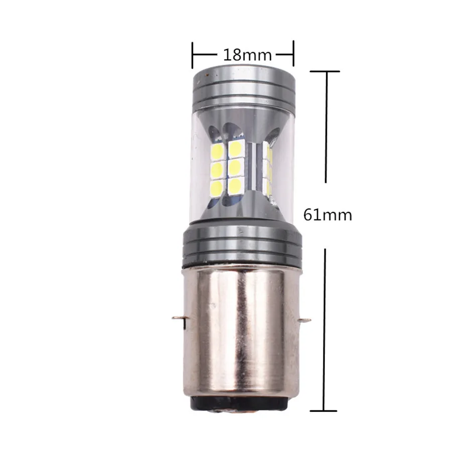 Трехсторонний белый светодиодный светильник для мотоцикла 6000K 100 Вт 22SMD 12 В/24 В