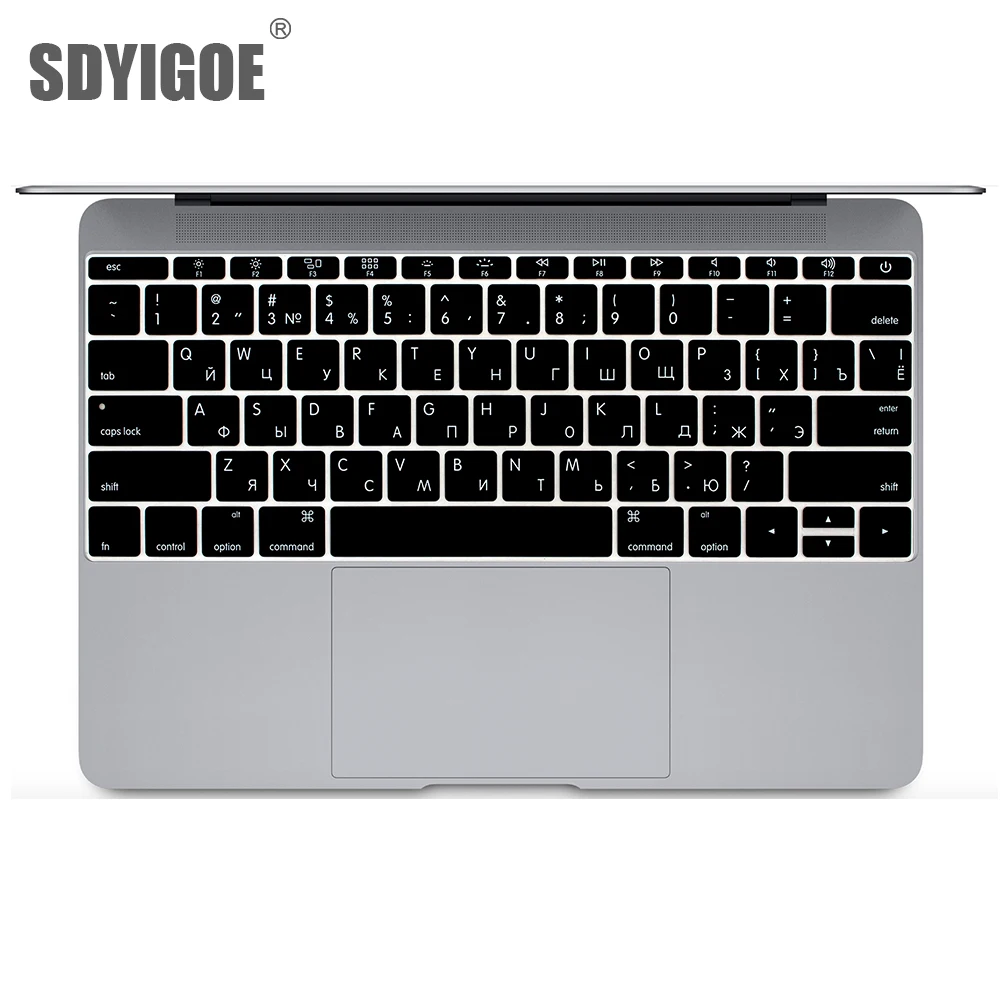 Силиконовый чехол для клавиатуры русская версия Macbook pro13 дюймов A1708 (без сенсорной