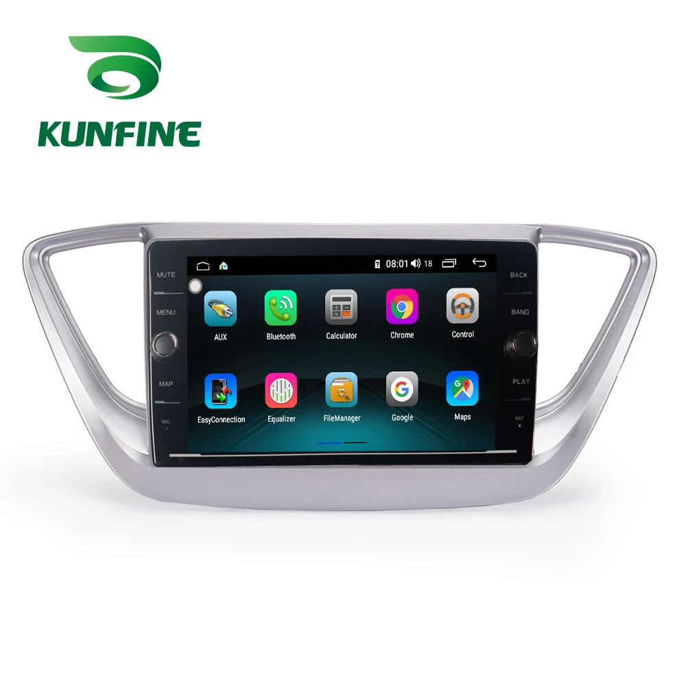 Восьмиядерный ПЗУ 64 ГБ Android 8 1 автомобильный DVD GPS навигационный плеер Deckless стерео