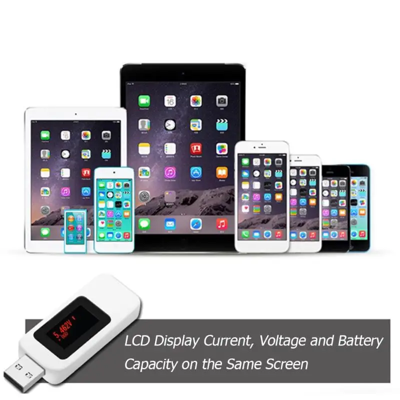 10 в 1 цифровой дисплей DC USB тестер напряжение тока зарядное устройство