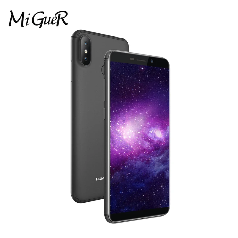 HOMTOM C1 5 &quotдюймов 18:9 HD Экран мобильного телефона MT6580 4 ядра 1 GB + 16 Dual SIM Face ID