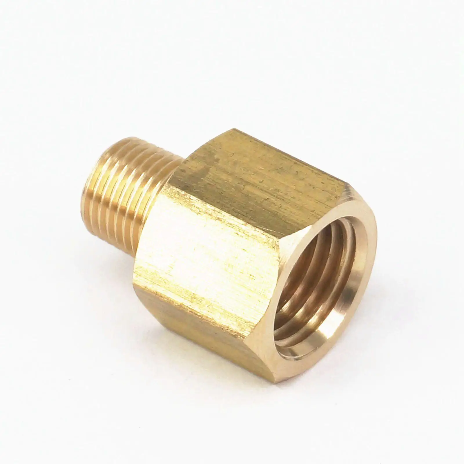 1/8 &quotNPT Male x 1/4&quot NPT Female латунный Соединительный соединитель для манометра воздуха