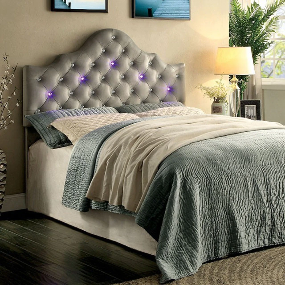 Aldebaran современный двойной размер изголовье серый|Кровати| |