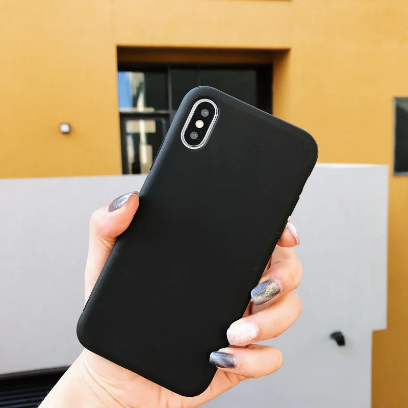 ТПУ карамельного цвета резиновый силиконовый чехол для iPhone 7 Матовый Мягкий