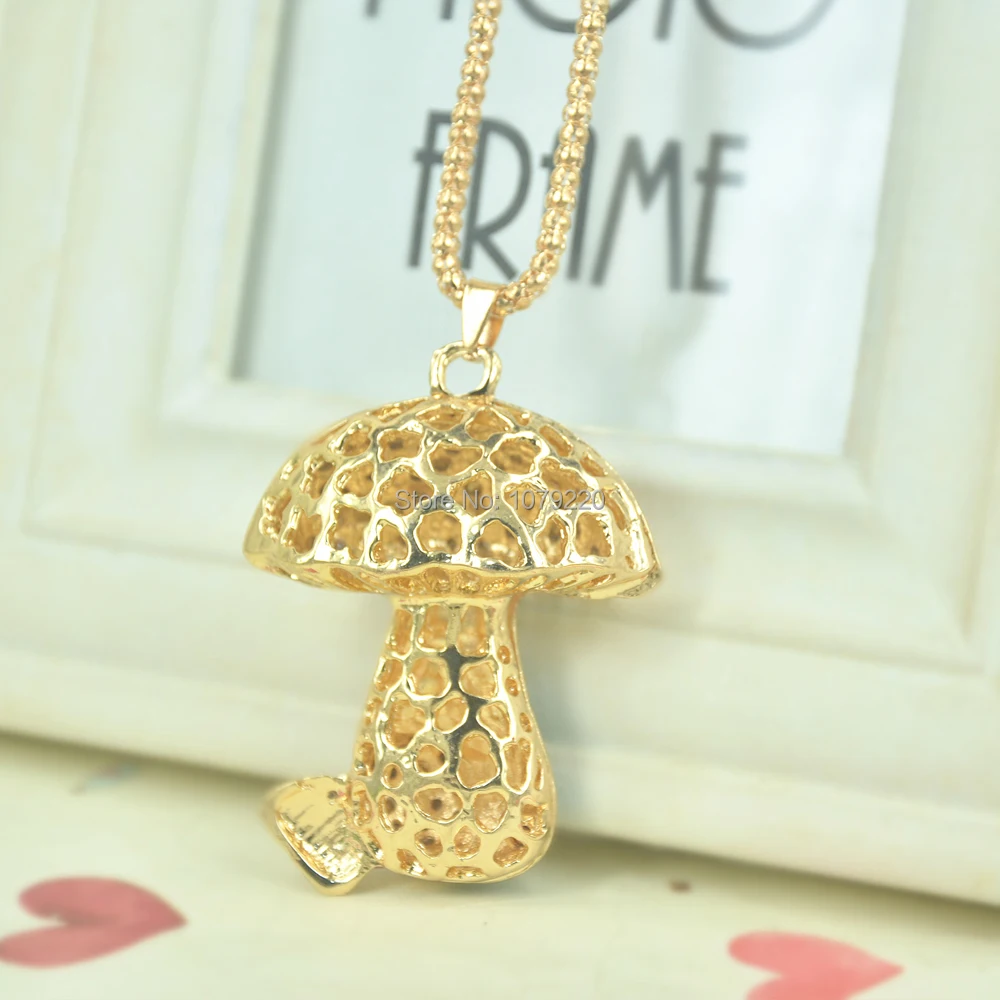 Ожерелье с подвеской в виде гриба для женщин аксессуары платья ювелирные изделия