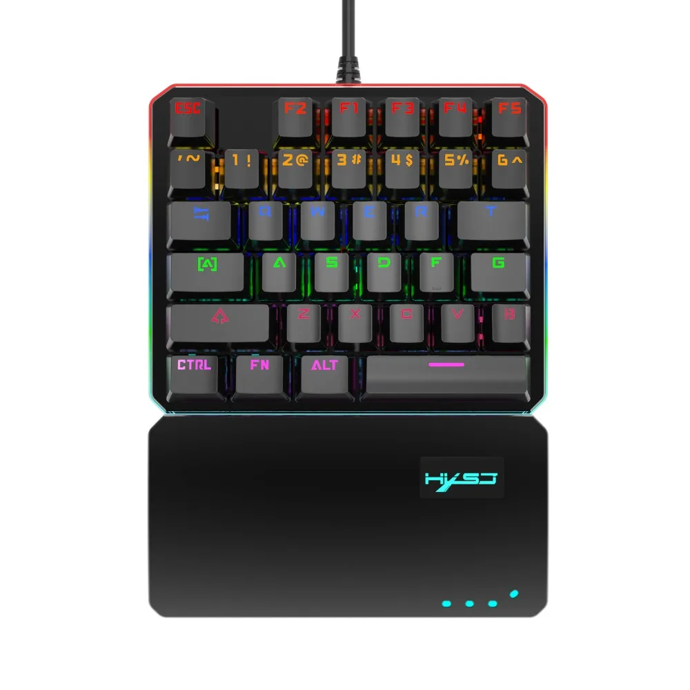 Hxsj Новая Механическая клавиатура Rgb Marquee 35 клавиш режим многократной подсветки