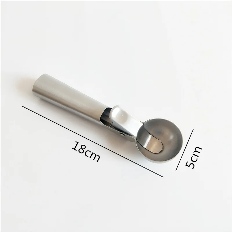 Stainless Steel Ice Cream Scoops Stacks Digger Fruit Non-stick Spoon Kitchen Tools For Home Cake | Дом и сад
