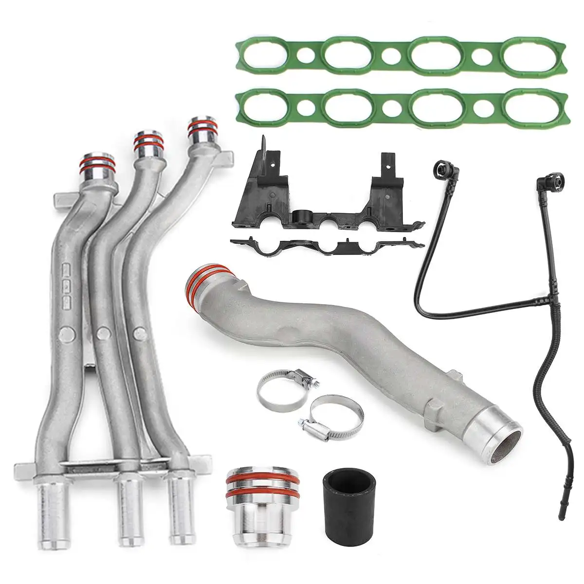 Высокое качество для Porsche Cayenne 955 2003-2006 смещение 4,5 V8 двигателя автомобиля охлаждающая труба алюминиевая охлаждающая водяная труба