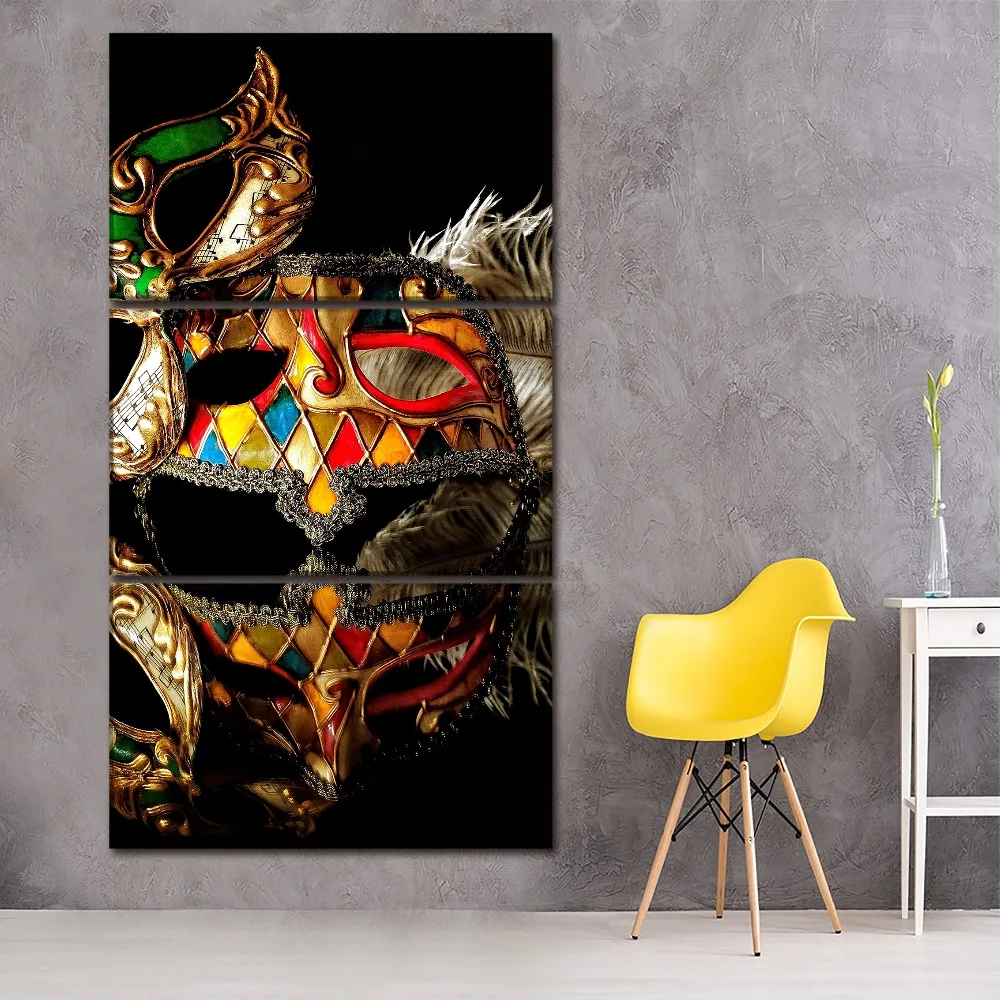 Комплект из 3 предметов с маской и перо отражение покраска стены декоративный