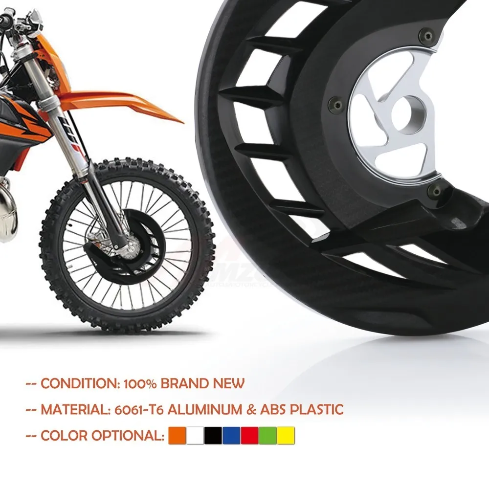 Диск переднего тормоза мотоцикла защита ротора Крышка Крепление для KTM 125 150 200 250