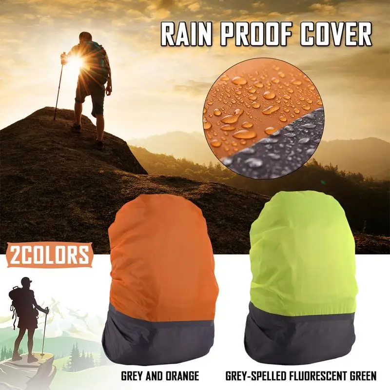 Rainproof Backpack Cover Anti Dust Rain With Reflective Strip for Hiking Camping Traveling Outdoor | Спорт и развлечения