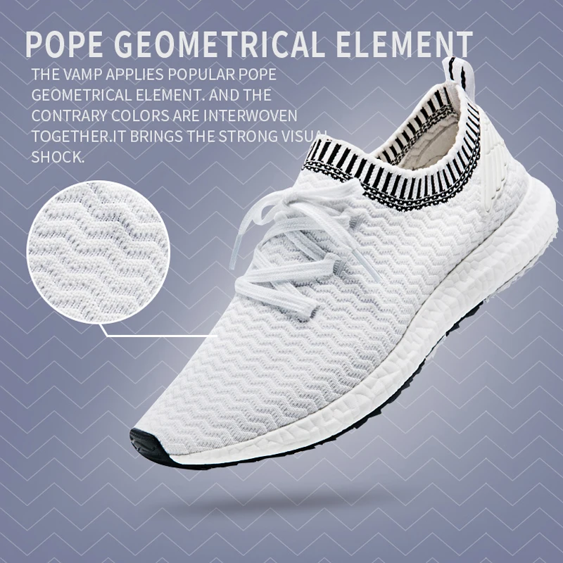 Shoes Men Sneaker Lightweight TPU Outsole Casual Lace-up Comfortable Breathable Walking Running Flat Male 2019 New |