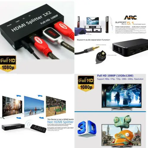 HDMI 1080P 3D переключатель разветвитель 4 в 1 выходной порт для HDTV Xbox PS3 PS4| |