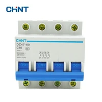 chint miniature circuit breaker 4p 16a 230440v household air switch dz47 60 c16