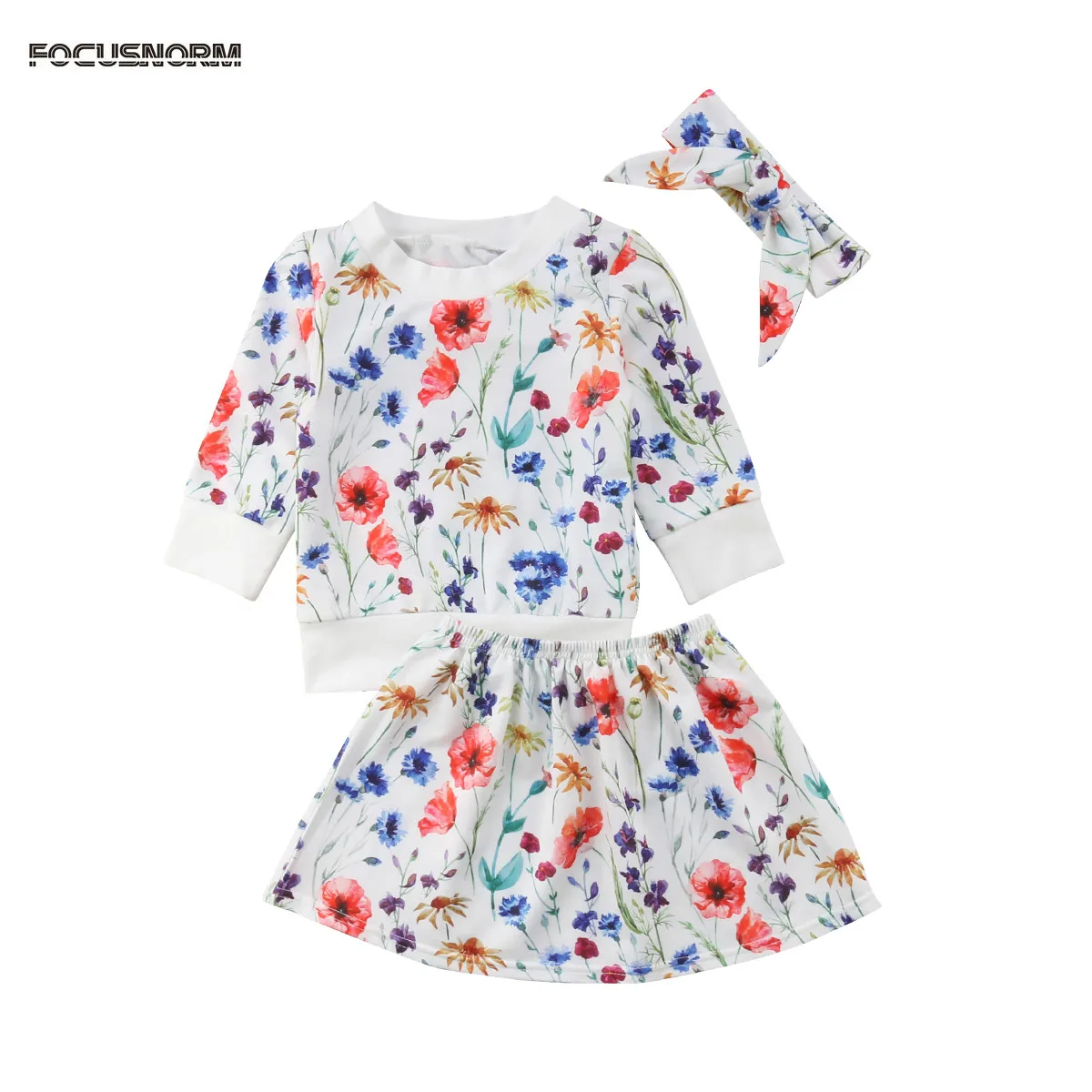 Brand New Toddler Baby Girl Outfit Clothes Floral T-shirt Top+Tutu Dress Skirt 3PCS Set Lovely Clothing | Детская одежда и обувь