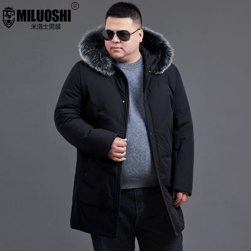 8XL 7XL толстый пуховик новые длинные зимние пуховики и парки теплые модные деловые