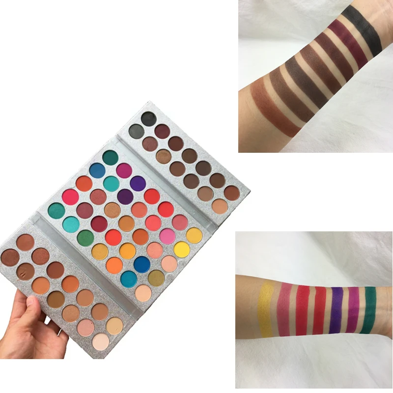 Beauty glazed матовые тени для век 63 цветов пигментированная водостойкая палитра