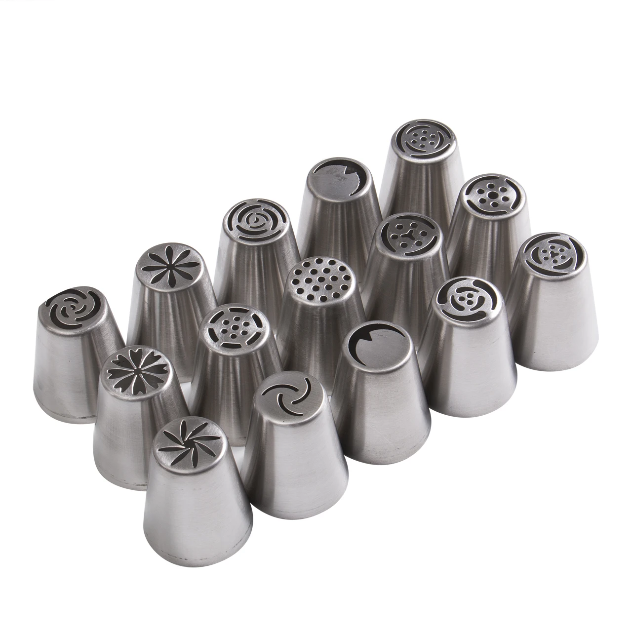 Новинка насадки из нержавеющей стали с 15 тюльпанами и розами для кондитерского