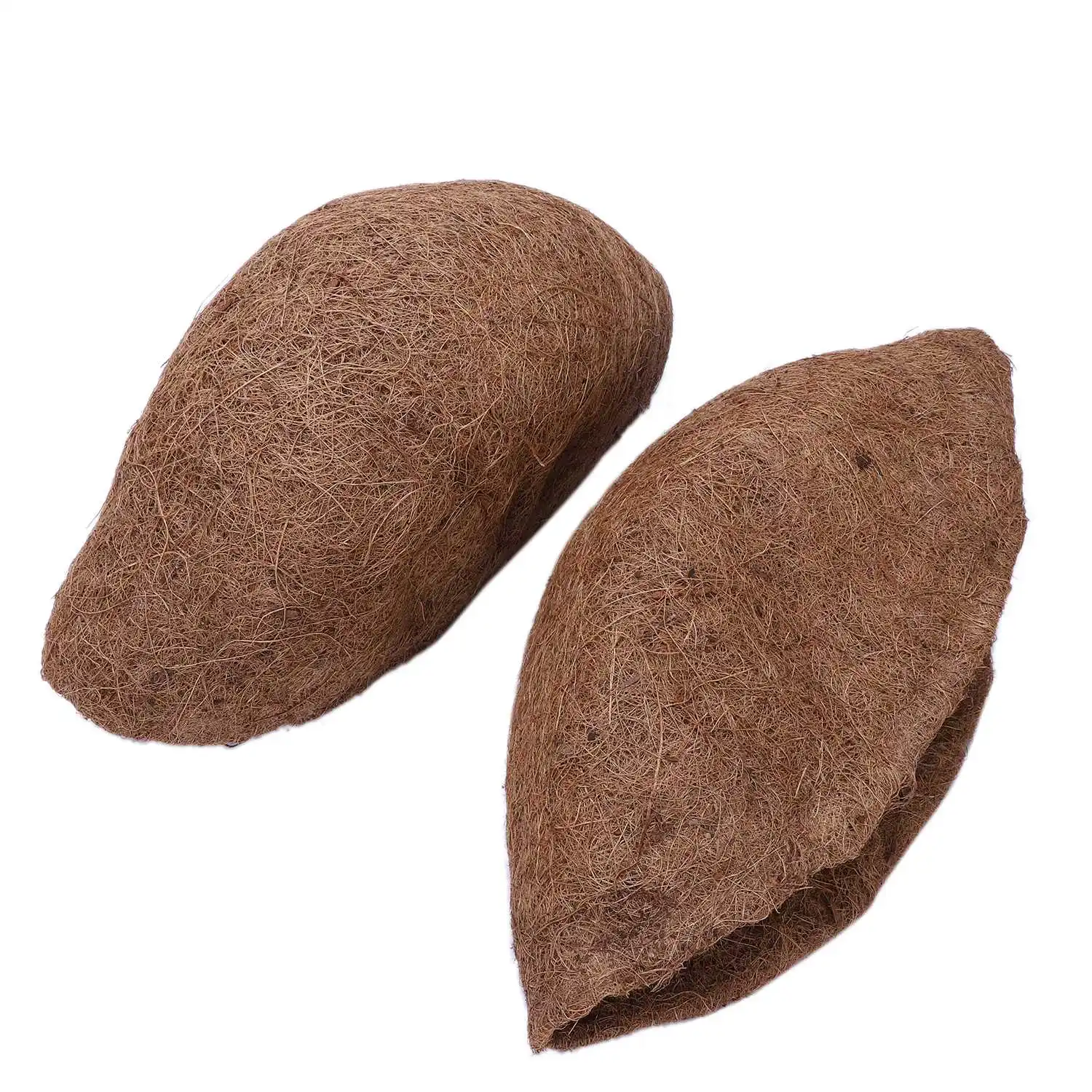 Promotion! ( Pack of 2 )Brown Half Round Pre-Formed Replacement Coco Liner 12-Inch Brown Coconut | Pot Trays