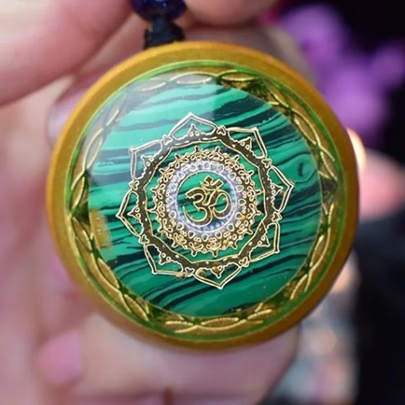 Аура рейки Orgonite Divination кулон ожерелье натуральный энергетический Кристалл Guardian