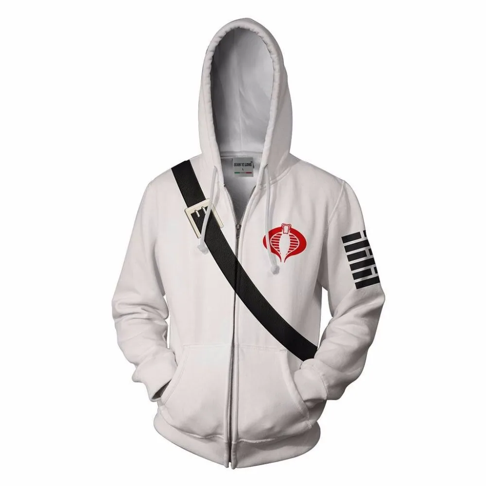 BIANYILONG толстовки с капюшоном пальто костюм легиона одежда Storm Shadow GI Joe на молнии 3D