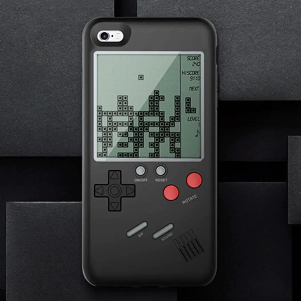 Унисекс Мода с игровой машиной Телефон Назад белый черный чехол телефон защитный