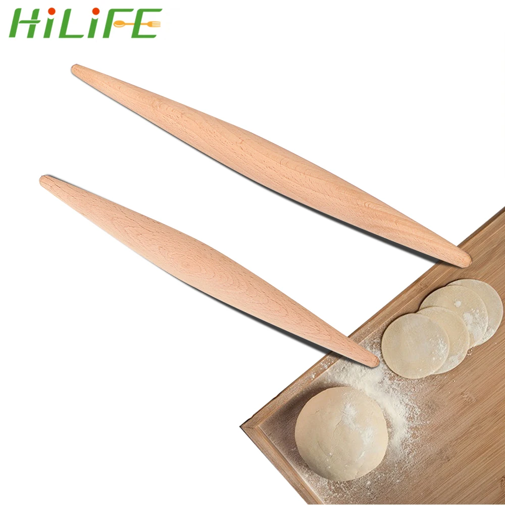 Скалка HILIFE с двойным наконечником для теста антипригарная 23 см/28 см