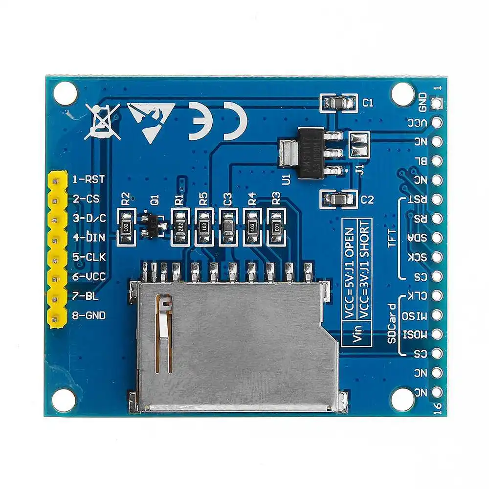 LEORY 1 8 дюймов 128X160 ILI9163/ST7735 TFT LCD модуль с печатной платой последовательный порт SPI 3 2