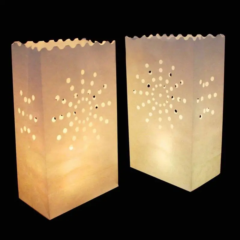 Светильник держатель Luminaria Бумага Фонари лампы в форме свечи сумка вечерние