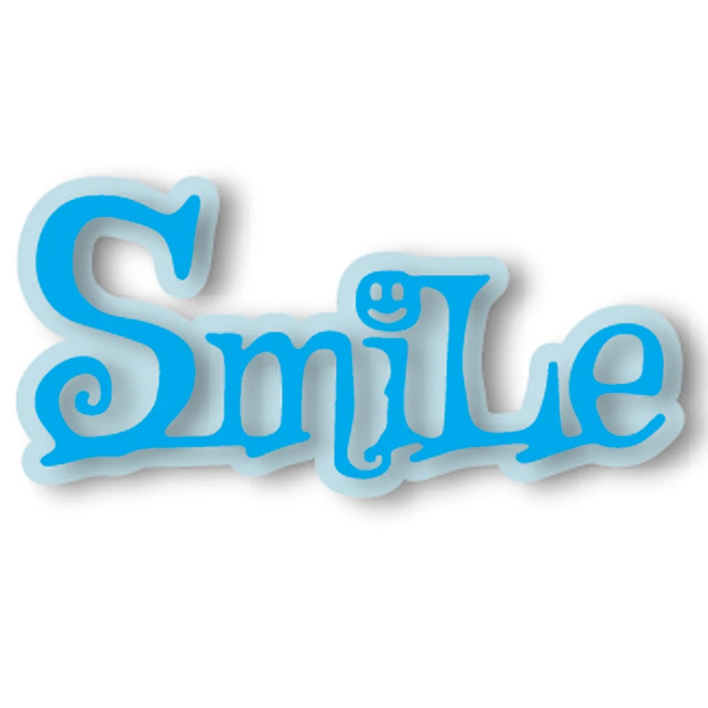 Рамка с надписью Smile высечки для скрапбукинга металлические новинка 2019 трафарет