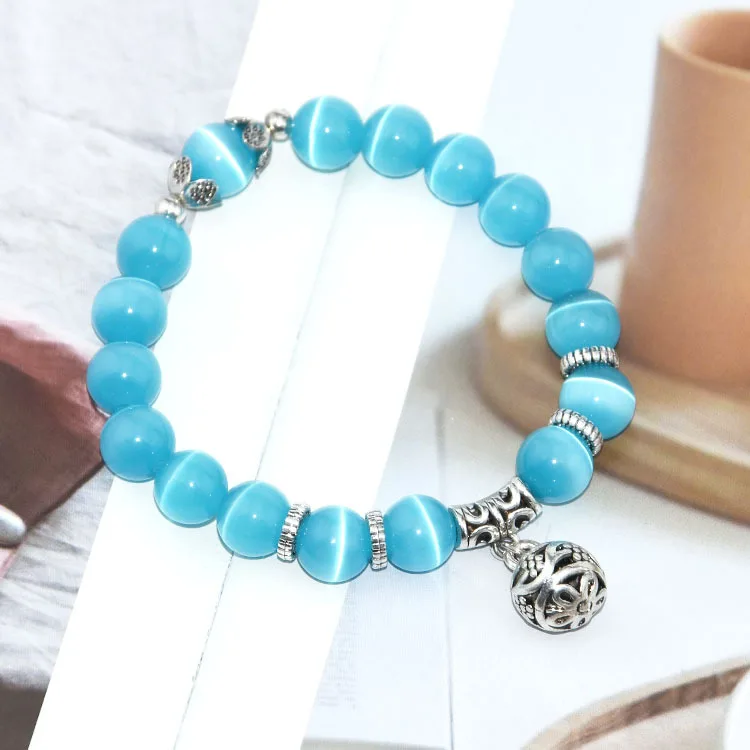 Natural Crystal Opal Beaded Bracelet single lap transshipment ball retro women's hand jewelry wholesale | Украшения и