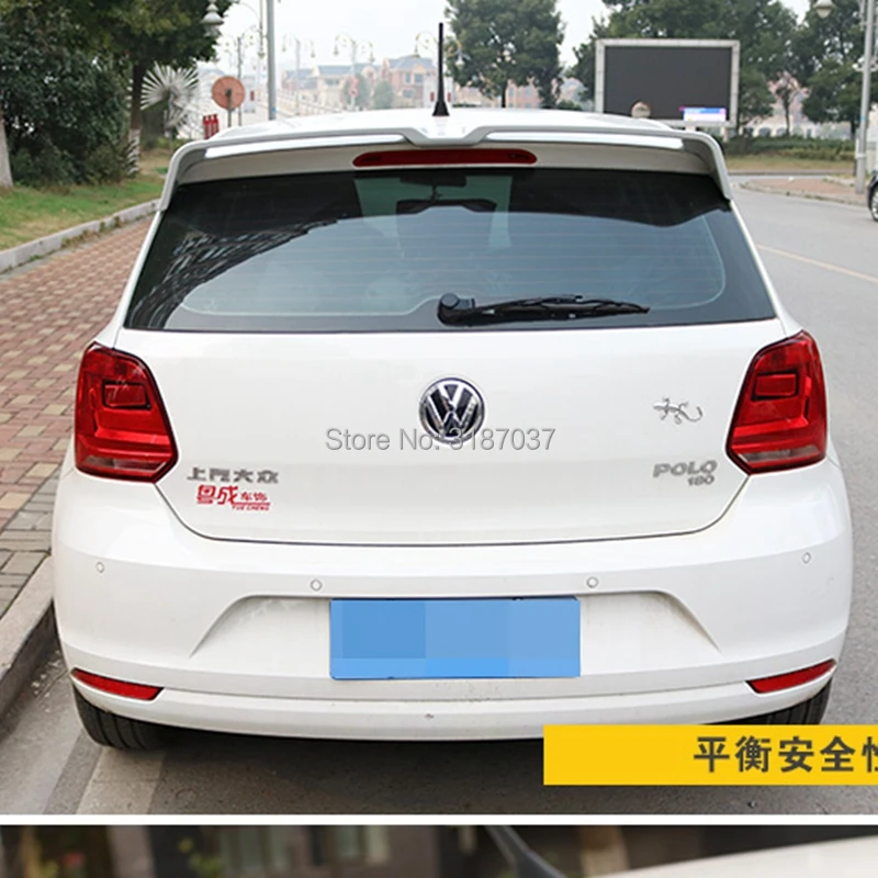 Новинка спойлер Поло для Volkswagen 2011 2015 Неокрашенный задний из АБС пластика крышка