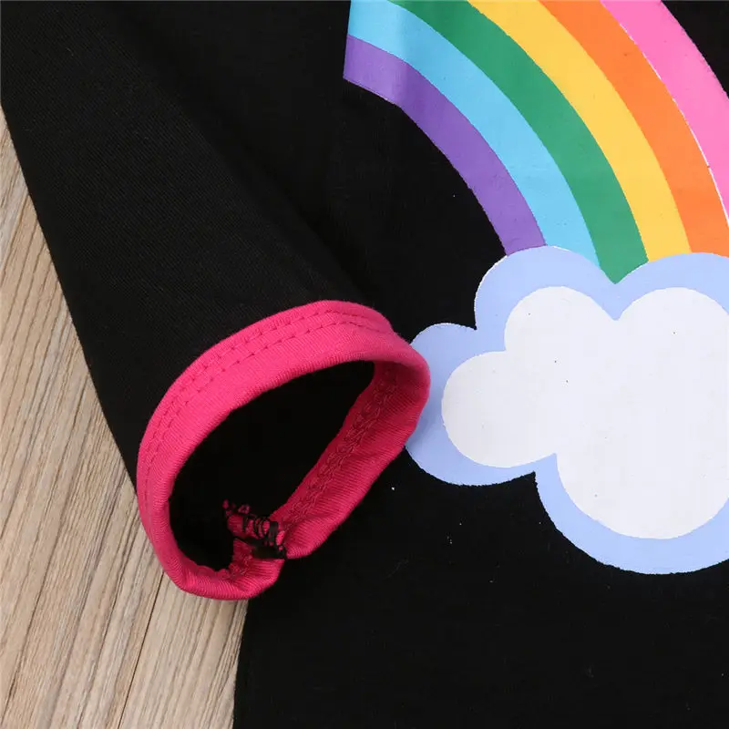 2 шт. KidsRainbow топы футболки + короткие юбки пачки наряд платья От до 6 лет|Комплекты