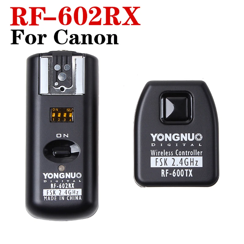 Yongnuo RF 602C RF602 RX C 600TX беспроводной дистанционный триггер вспышки 1 передатчик + 2