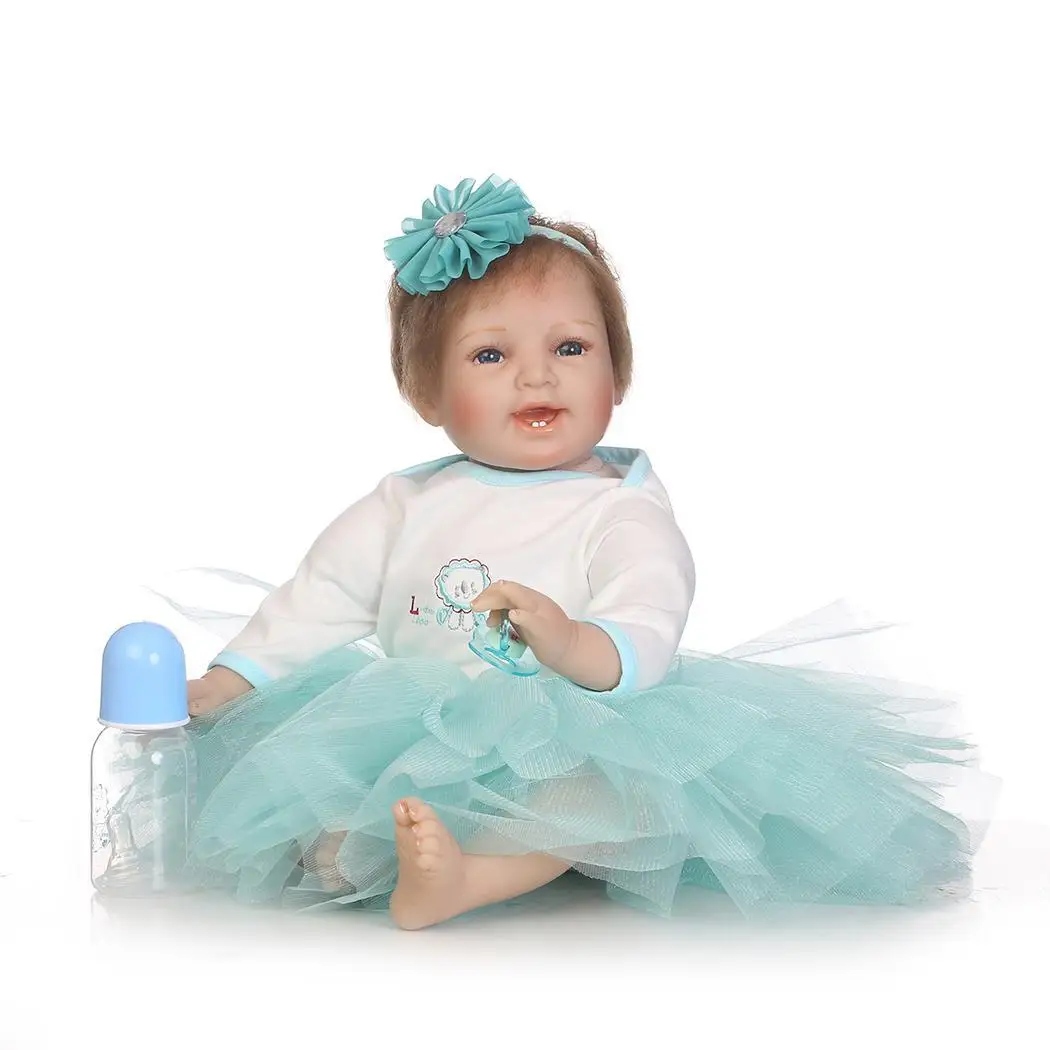 Детские мягкие силиконовые реалистичные с одеждой Reborn Baby от 2 до 4 лет куклы