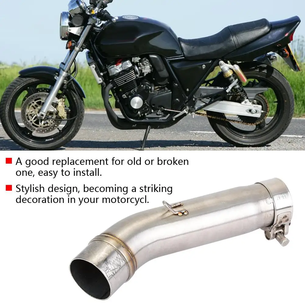Для HONDA CB400 металлическая выхлопная средняя труба мотоцикла Соединительный